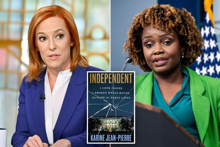 Jen Psaki says Karine Jean-Pierre’s book is ‘outdated’ in former press secretary clash