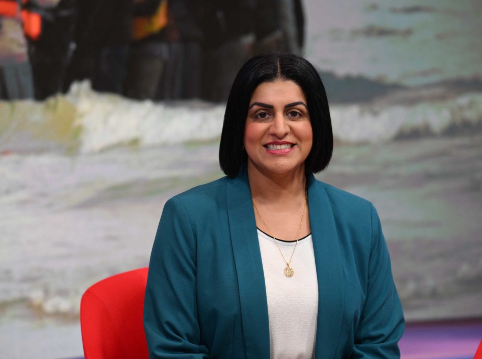 Britain's Home Secretary Shabana Mahmood appears on the BBC's 'Sunday Morning' political television show.
