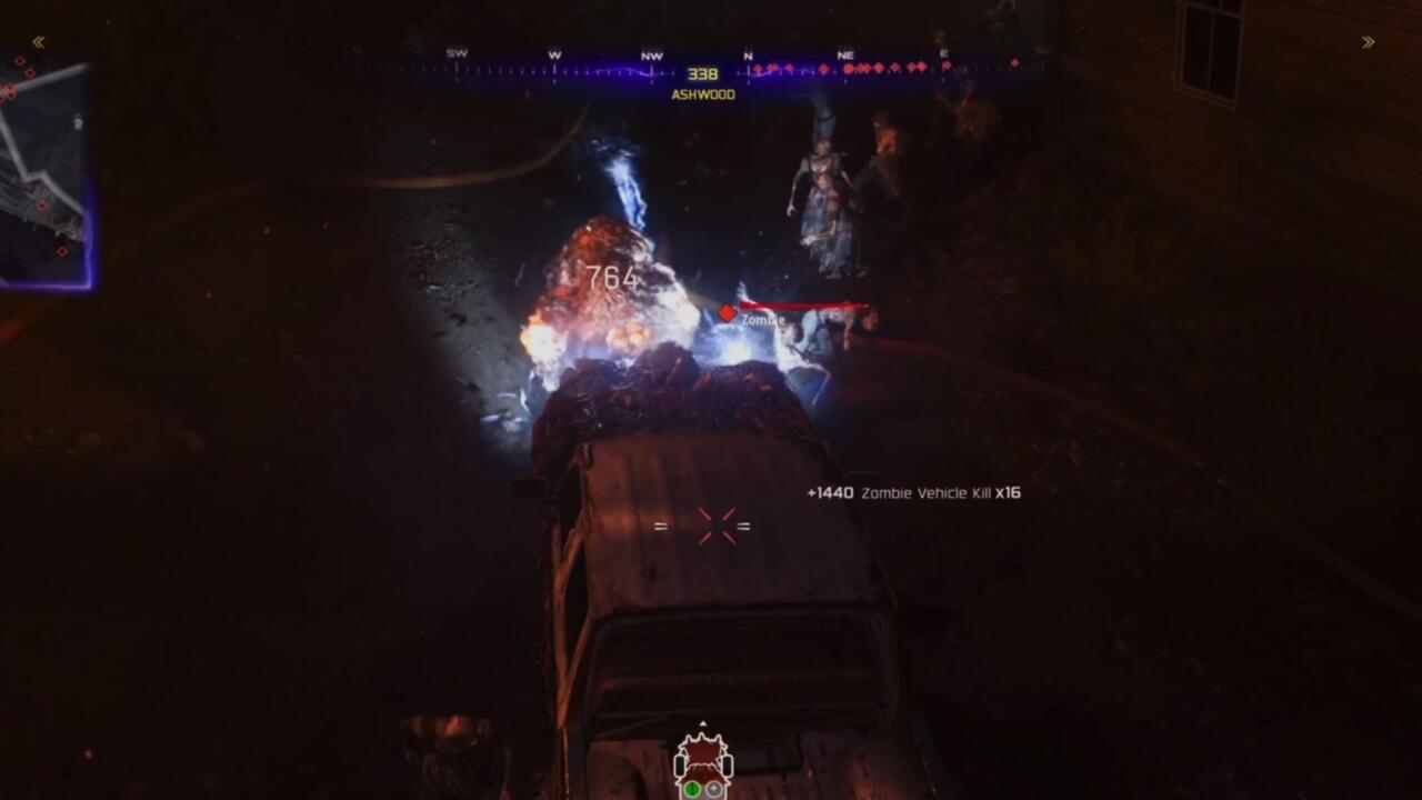 Kill a zombie bear with Ol' Tessie's Abomination Beam attack